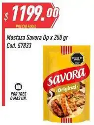 Supermercados Comodin Savora - mostaza dp x 250 gr cod. 57833 oferta