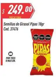 Supermercados Comodin Mas - semillas de girasol pipas 18gr cod. 37476 oferta