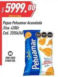 Supermercados Comodin Pehuamar - papas acanalada /lisa cod. 33556/66 oferta