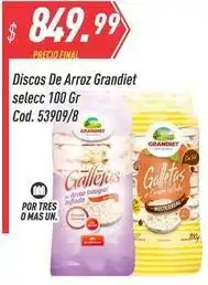 Supermercados Comodin Mas - discos de arroz grandiet selecc 100 gr cod. 53909/8 oferta