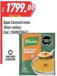 Supermercados Comodin Knorr - sopa casera/crema cod. 13698/20663 oferta