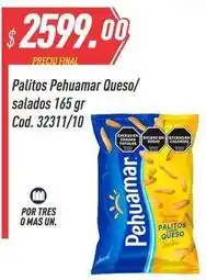 Supermercados Comodin Pehuamar - palitos queso/ salados 165 gr cod. 32311/10 oferta
