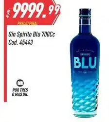 Supermercados Comodin Spirito - gin blu 700cc cod. 45443 oferta
