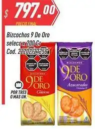 Supermercados Comodin 9 de oro - bizcochos 9 de oro selecc. x 200 gr cod. 22202/27256 oferta