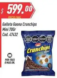 Supermercados Comodin Gaona - galleta crunchchips mini 70gr cod. 47432 oferta