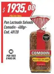 Supermercados Comodin Comodin - pan lacteado salvado cod. 48120 oferta