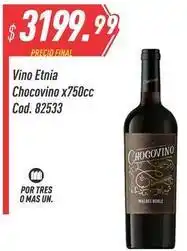 Supermercados Comodin Etnia - vino chocovino x750cc cod. 82533 oferta