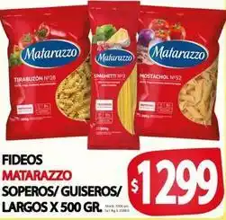 Supermercados Mariano Max Matarazzo - fideos soperos/guiseros/largos oferta