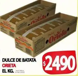 Supermercados Mariano Max Orieta - dulce de batata oferta