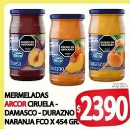 Supermercados Mariano Max Arcor - mermeladas ciruela - damasco - durazno oferta