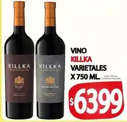 Supermercados Mariano Max Killka - vino varietales oferta