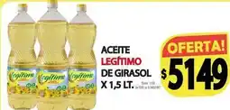 Supermercados Mariano Max Legítimo - aceite de girasol oferta