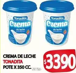 Supermercados Mariano Max Tonadita - crema de leche oferta