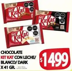 Supermercados Mariano Max Kit kat - chocolate kit kat con leche/blanco/dark oferta