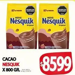 Supermercados Mariano Max Nesquik - cacao oferta