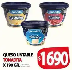 Supermercados Mariano Max Tonadita - queso untable oferta