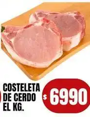 Supermercados Mariano Max Costeleta de cerdo oferta