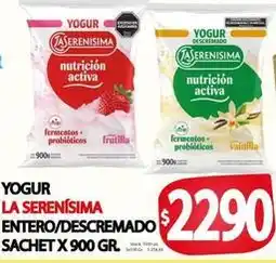 Supermercados Mariano Max La serenísima - yogur entero/descremado sachet oferta