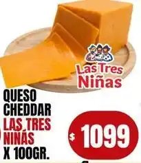Supermercados Mariano Max Las tres niñas - queso cheddar oferta