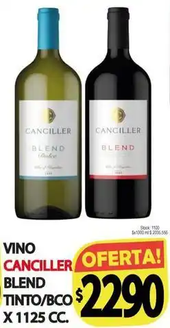 Supermercados Mariano Max Canciller - vino blend tinto/bco oferta