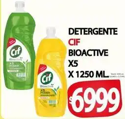 Supermercados Mariano Max Cif - detergente bioactive x5 oferta