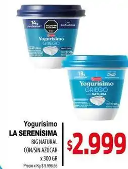 Supermercados Mariano Max Yogurísimo - griego big natural con/sin azúcar oferta