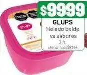 Almacor Glups - helado balde vs sabores oferta