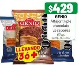 Almacor Alfajor triple chocolate vs sabores oferta