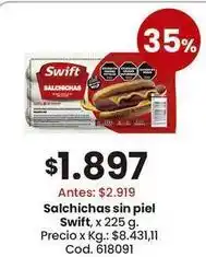 Coto Swift - salchichas oferta