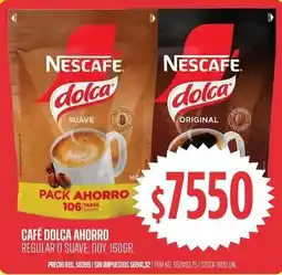 Supermercados Vea Nescafé - café dolca ahorro regular o suave oferta