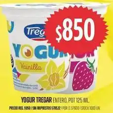 Supermercados Vea Tregar - yogur entero oferta