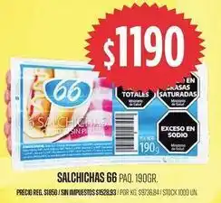 Supermercados Vea 66 - salchichas oferta