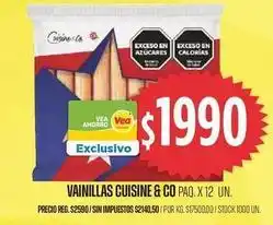 Supermercados Vea Vainillas oferta