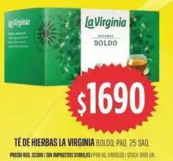 Supermercados Vea La virginia - té de hierbas boldo oferta