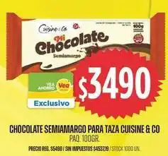 Supermercados Vea Cuisine - chocolate semiamargo para taza oferta