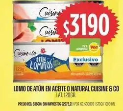Supermercados Vea Cuisine - lomo de atún en aceite o natural oferta
