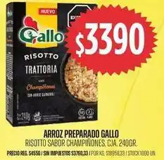 Supermercados Vea Gallo - arroz preparado gallo risotto sabor champiñones oferta