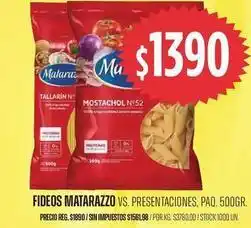 Supermercados Vea Matarazzo - fideos oferta