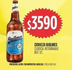 Supermercados Vea Quilmes - cerveza clásica, retornable bot oferta