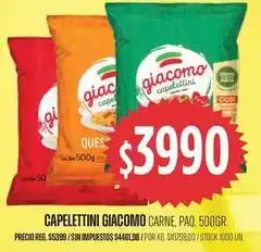 Supermercados Vea Giacomo - capelettini oferta