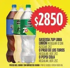 Supermercados Vea 7up - gaseosa lima limón regular o sin azúcar oferta