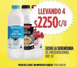Supermercados Vea La serenísima - leche larga vida oferta