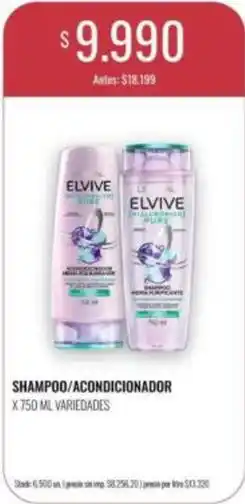 Supermercados Tadicor Elvive - shampoo/acondicionador oferta