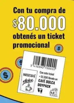 Supermercados Tadicor Nescafé - café dolca doypack oferta
