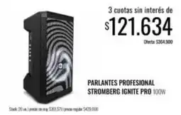 Supermercados Tadicor Stromberg - parlantes profesional ignite pro 100w oferta