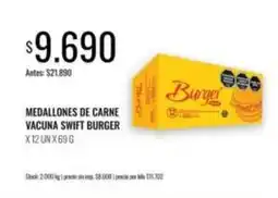 Supermercados Tadicor Swift - medallones de carne vacuna oferta