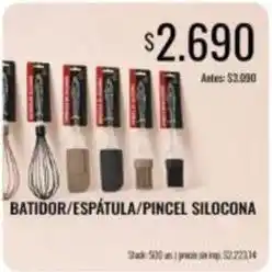 Supermercados Tadicor Batidor/espátula/pincel silicona oferta