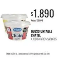 Supermercados Tadicor Tregar - queso untable chatel oferta
