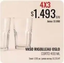 Supermercados Tadicor Rigolleau - vaso rigolleau oslo oferta