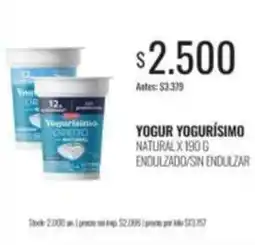 Supermercados Tadicor Yogurísimo - yogur yogurísimo natural oferta